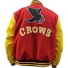 AAOutfitz - Giacca Varsity da Uomo Rosso e Giallo, XS