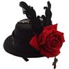 GRACEART Steampunk Donna Mini Superiore Cappello (Nero)