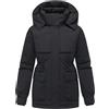 MARIKOO Cappotto lungo da donna caldo invernale con cappuccio rimovibile, bottoni magnetici e cordino in vita Shigaraa XVI S-3XL