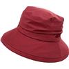 Comhats - Cappello da pioggia pieghevole, da donna, impermeabile, con sottogola, SPF 50+, M