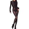 CHILIRIA Bodystocking con Rete Merletto Calze Corpo Completo Sexy Lingerie con Rete Fish Net Body Suit Collant Catsuit a Pezzo Unico, nero, taglia unica