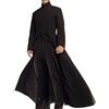 HiFacon Cappotto Matrix Neo Keanu Reeves da Uomo, Trench Gotico e Steampunk Nero con Collo Tondo, M