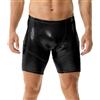 Yufeida, boxer da uomo, in similpelle, effetto bagnato, a mezza lunghezza, pantaloncini, leggings, costume da bagno, M