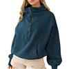 Uwdiohq Felpa con Cappuccio Girocollo Multicolore Stampa Floreale da Donna Caldo Coperta Oversize Felpe Invernali Donna Coperta Felpata Tuta Fila Stitch Hoodie Oversize Cappuccio Zucca Aderente