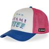 Capslab Cappellino da uomo e donna, berretto Trucker Miami Vice Cops, regolabile da Snapback, Blu/fucsia/bianco/viola/turchese/giallo, Taglia unica