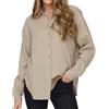 JACQUELINE de YONG JdY Theis Life L/S Loose Shirt Wvn Noos Camicia, Oxford Tan, L Donna