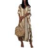 Orshoy Abito Estivo Vestito Maxi Abito da Spiaggia Lungo Copribikini in Cotone Camicetta Tunica Vestito Lungo Abito Kaftano Tunica Kimono Copricostume da Bagno