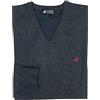 U.S. Grand Polo Equipment & Apparel Maglione Maglioncino Uomo Scollo V Pullover Punta Tinta Unita Elegante M L XL XXL XXXL