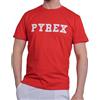 PYREX Original - T-Shirt da Uomo in Cotone, Girocollo, Manica Corta, Logo Frontale Grande - Art.45101 (Rosso, M)