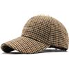 Xilery Cappello da baseball da uomo elegante in tweed scozzese a quadri misto lana cappello da camionista cappello casual papà cappello, Colore 1, M