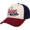 Stetson Cappellino Vintage Racing Uomo - Strapback cap Berretto Baseball Fibbia in Metallo, con Visiera Estate/Inverno Primavera Estate Autunno Inverno - Taglia Unica Blu-Rosso