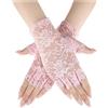 EWUHYFP Guanti Corti In Pizzo 4 Paia Di Guanti Da Donna In Pizzo Eleganti E Sexy, Corti For La Protezione Solare, Guida In Senza Dita, Estivi, Accessori Sposa