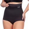 LIPOELASTIC Slip Modellante Donna a Vita Alta - Guaina Contenitiva Senza Cuciture, Intimo Modellante Effetto Seconda Pelle con Compressione Leggera (Nero, L)