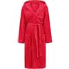 Di Vadini Florenz Accappatoio unisex con cappuccio, in pregiata microfibra, Öko-Tex Standard 100, colori e misure a scelta, XXS - 5XL, Colore: rosso, XXXL