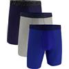 Under Armour Confezione da 3 Boxer da Uomo Tech Performance, Gamba da 23 cm - Traspiranti, assorbono Il Sudore, Morbidi, Comfort Tutto Il Giorno