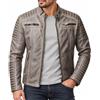 RED BRIDGE Uomo Giubbotto Manica Lunga Finta Pelle Biker Casuale Cotone Moda Giacca