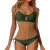 Generico Costume Donna Due Pezzi Curvy Costume Due Pezzi Top Fascia Pezzo Sopra Bikini Triangolo Imbottito Solo 2 Sexy Costumi Donne Da Bagno Completi Piscina Xl Mare Ragazza Pantaloncino Pantaloncini
