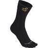 SOLIDEA Calzini Unisex Silk Bamboo Comfy a Compressione Graduata 8/12 mmHg (Nero, L)