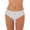 GARDA - 6 Slip Donna Vita Media, Slip Midi in Cotone Elasticizzato Art. 3902 (Bianco, 5/L)