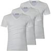 Moda Egidio T-Shirt Intima Uomo Liabel Lana Cotone Mezza Manica (IT, Testo, L, Regular, Regular, Standard, 3 PZ Scollo V)