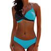 JFAN Donna Costume da Bagno Push Up Imbottito Reggiseno Bikini Donna Due Pezzi Swimwear Abiti da Spiaggia