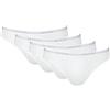 Sloggi Uomo Basic Mini Slip Confezione 2P + 2P 4 Pezzi - Bianco, M