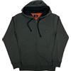 Coveri Felpa Uomo Aperta con Cappuccio Tasche Cerniera Zip Leggera Primaverile Garzata (XL - Grigio)