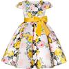 BUNNY LULU Filles Robe inclinée épaule Demoiselle d'honneur des Enfants Bal | Tessuto di alta qualità con fodera morbida delicata sulla pelle, perfetto per occasioni speciali, regalo a sorpresa dai 2 ai