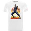 Blasfemus T-Shirt Uomo Kenshiro, Cartoni Animati Anni 80, Manga Anime Giapponesi Hokuto No Ken (XXL, Bianco)