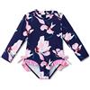 XFGIRLS Ragazze Costume da Bagno Interi Manica Lunga Protezione Solare UV50+ Bambino Rashguard Costumi da Bagno 6M-6Anni