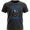 Generico T-Shirt Maglia Nera o Bianca Unica Squadra di Milano per Veri Tifosi interisti, Stampata Direttamente su Tessuto Taglie da Uomo (S, Nero)