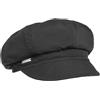 Seeberger Berretto Newsboy Rainy Day Donna - Cappello Baker Boy Invernale Estivo con Visiera, Fodera Autunno Estate Primavera Inverno Estate/Inverno - Taglia Unica Nero