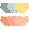 INNERSY 6 Mutandine semplici a Vita Bassa in Morbido Cotone Intimo da Donna | 100% cotone, slip basic da donna, vita media, biancheria intima sportiva da donna, comode mutandine da donna, senza etichetta
