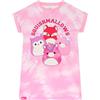 Squishmallows Camicia da Notte, Camicia da Notte Bambina, Pigiama Bambina Tye-Dye, Rosa 7-8 Anni