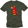 MAKAYA T-Shirt Uomo Divertenti - Flash Bradipo Magliette Supereroi