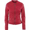 JOPHY & CO. Giacca Corta Donna Ecopelle con Tasche, Cerniere e Scollo Coreana (cod. 8820)