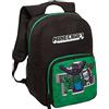 Minecraft Zaino per bambini e adulti, grande, per scuola, collage, lavoro, laptop, gaming, regalo per giocatori, Nero , Taglia unica
