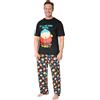 South Park Pigiama Uomo Adolescenti Set Pigiami Uomo Cotone Comodo Kenny Abbigliamento da Casa Divertenti Idee Regalo (L, Nero/Multi)