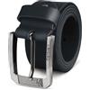 Cartvelli Cintura in pelle premium da uomo Made in Italy con confezione regalo in vera pelle da uomo cintura in jeans cintura larga pelle cintura 40 mm cintura accorciabile