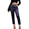 Fakanhui Pantaloni da Donna in Raso di Seta, Casual, Elasticizzati, a Vita Alta, Elasticizzati, Eleganti