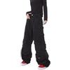 Sumleno Pantaloni Cargo Larghi da Donna Y2K Abbigliamento Multi-Tasca vestibilità Rilassata Jeans Fata Grunge Vestiti Alt Emo Streetwear, Nero, M