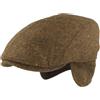 Hut Breiter Breiter Berretto Invernale da Uomo con paraorecchie, con Visiera Flatcap, 100% Lana con paraorecchie Pieghevole, Delicato sulla Pelle e Confortevole