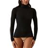 JADEA Maglia Donna Dolcevita Manica Lunga in Modal e Cashmere, Nero, L