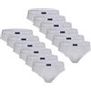 Nottingham Slip Uomo Cotone Mercerizzato, Art. 8000 Bianco 12pz M