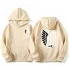 zhedu Anime AOT Merch Scout Regiment Felpe con Cappuccio Stampate Felpe con Cappuccio Pullover Comodi