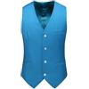 Generisch Gilet tradizionale da uomo, moderno, formale, per matrimonio, Oktoberfest, costume tradizionale in tweed, A11 azzurro cielo, XXL