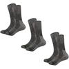 Vihir uomini sci sci alpino sconvolto capelli lunghi tubo calze Merino lana (Nero-SMALL)