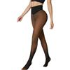 Generic Collant da donna foderati in pile con una sola cucitura leggings termici con controllo della pancia e design per sollevamento del sedere, bronzo