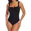 SHAPERIN Body Contenitivo Bodysuit Donna Collo Quadrato Body Snellente Modellante Shapewear Bodysuit Perizoma Body Shaper Canotte