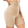 Nadeer Guaina Contenitiva Donna Vita Alta Mutande Contenitive Pancia Piatta Intimo Modellante Senza Cuciture Figura Formante Shapewear Post Parto(Beige,XL)